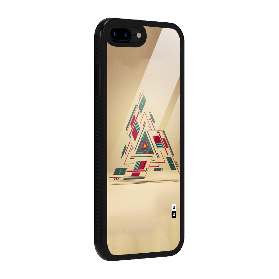 Maze Triangle Glass Back Case for iPhone 7 Plus