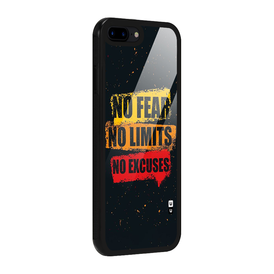 No Fear No Limits Glass Back Case for iPhone 7 Plus