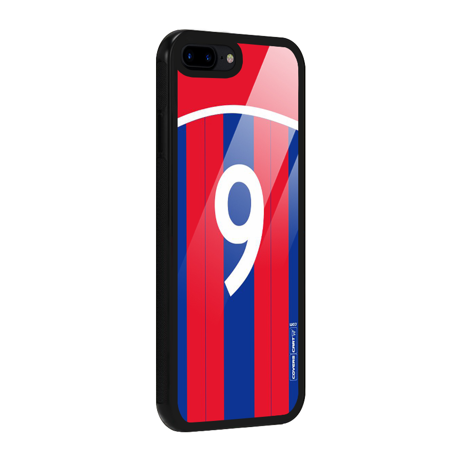 Number 9 Jersey Glass Back Case for iPhone 7 Plus