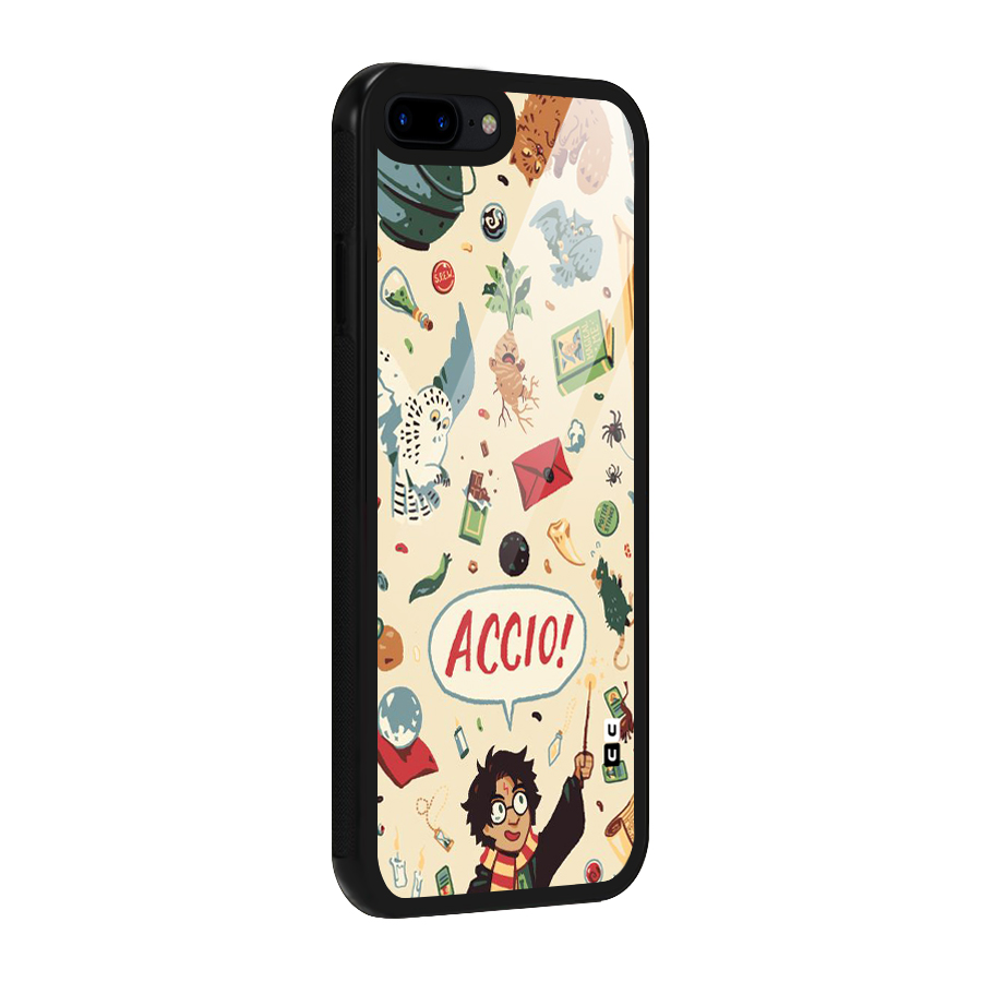 Owl Letter Glass Back Case for iPhone 7 Plus