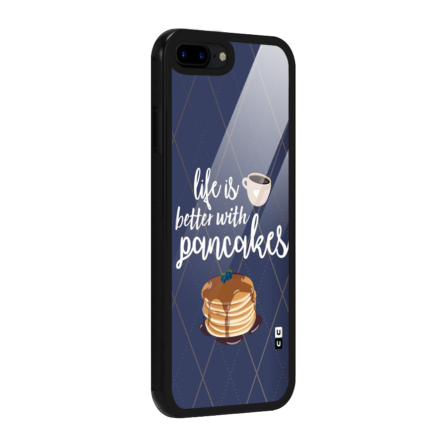 Pancake Life Glass Back Case for iPhone 7 Plus