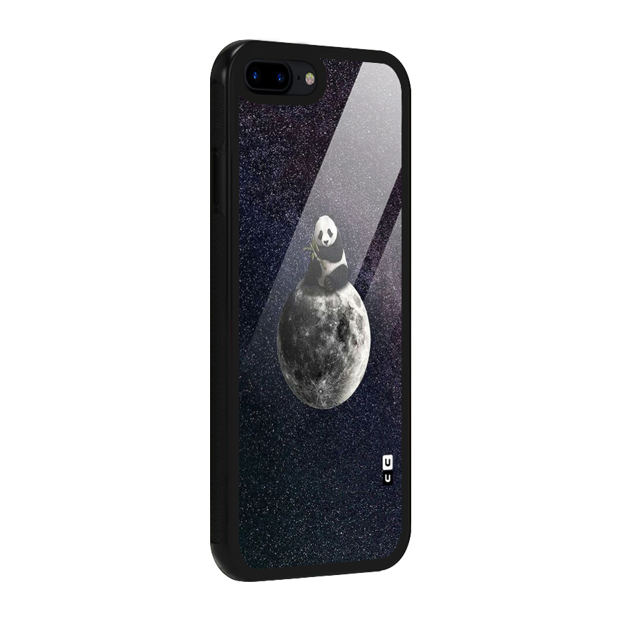 Panda Space Glass Back Case for iPhone 7 Plus