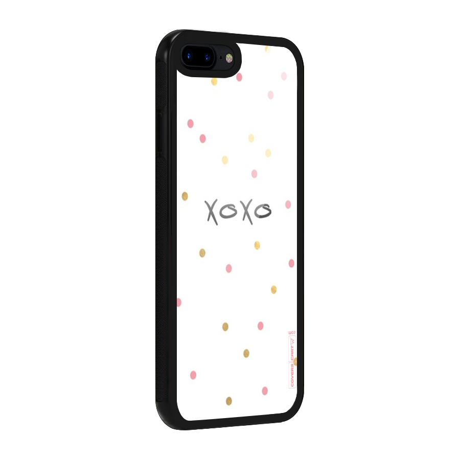 Polka Hugs Glass Back Case for iPhone 7 Plus
