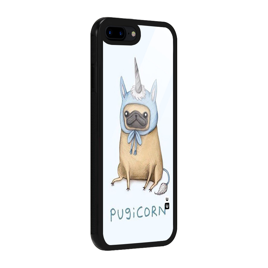 Pugicorn Glass Back Case for iPhone 7 Plus