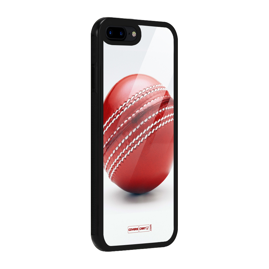 Red International Cricket Ball Glass Back Case for iPhone 7 Plus