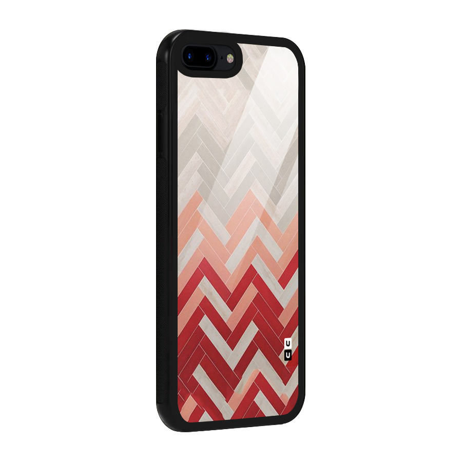 Reds and Greys Glass Back Case for iPhone 7 Plus