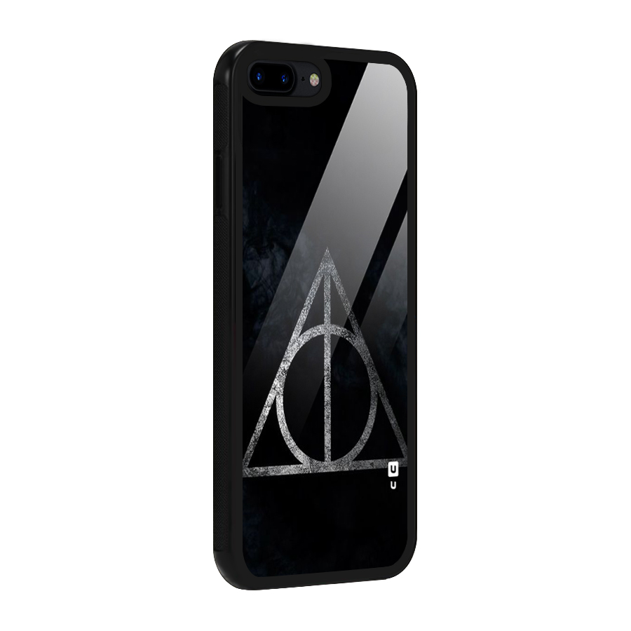 Rugged Triangle Design Glass Back Case for iPhone 7 Plus