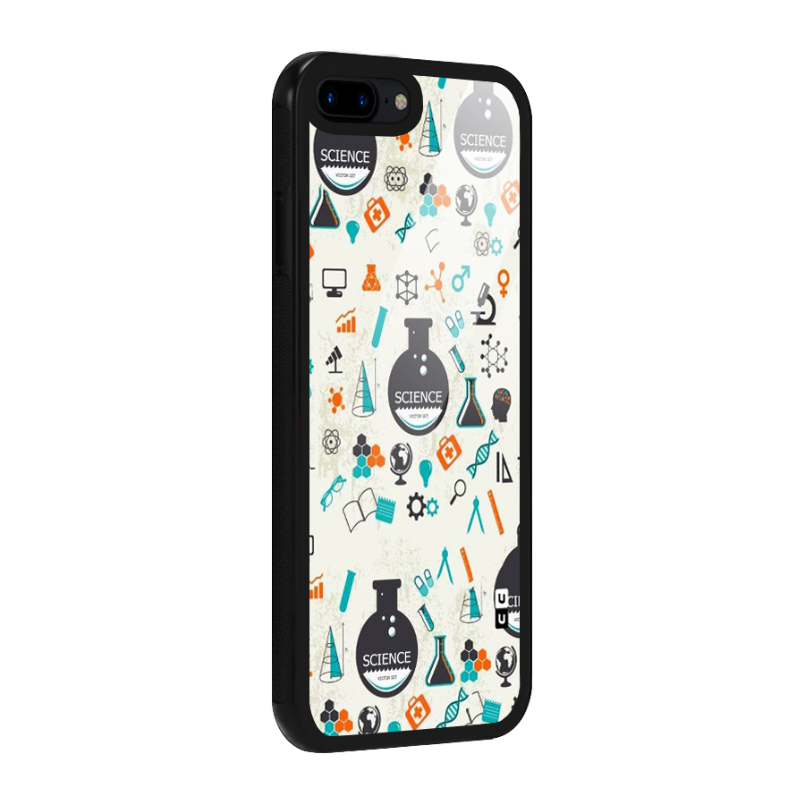 Science Side Glass Back Case for iPhone 7 Plus
