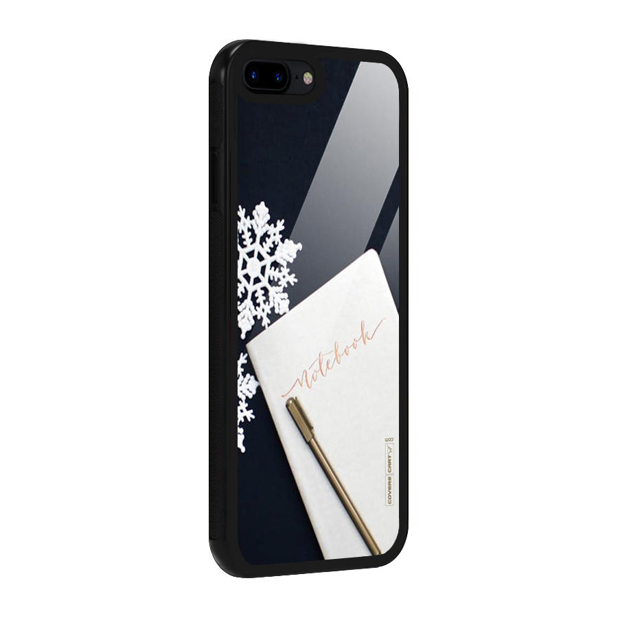 Snowflake Notebook Glass Back Case for iPhone 7 Plus