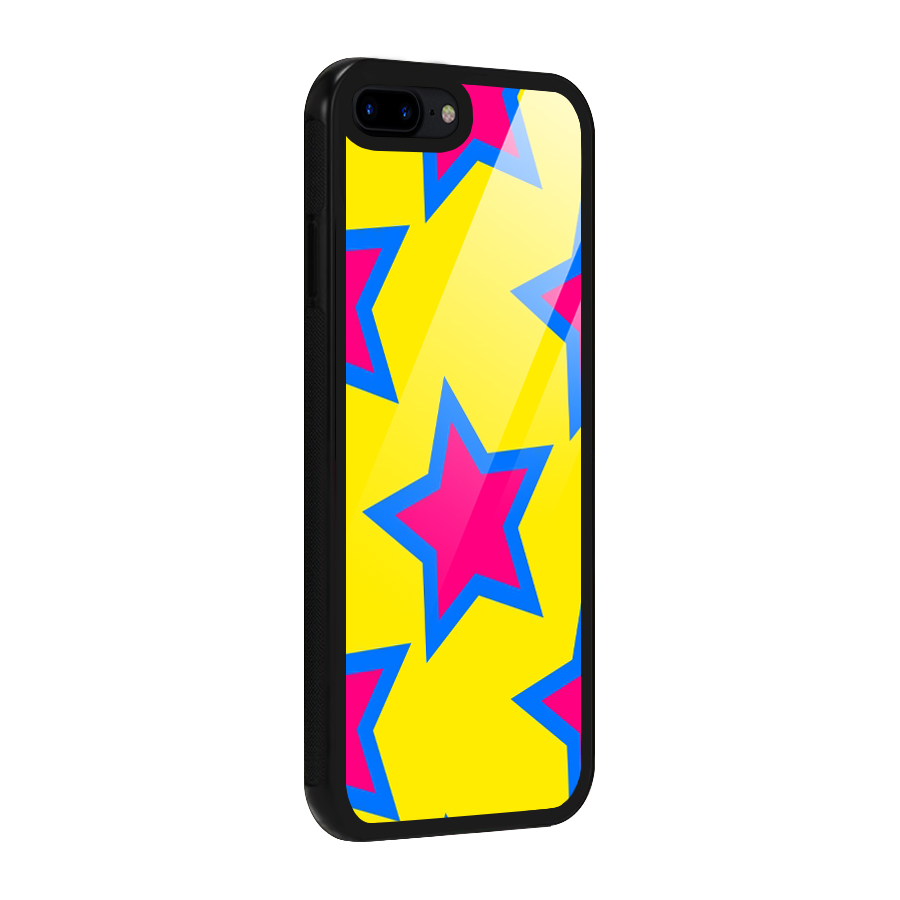 Star Pattern Glass Back Case for iPhone 7 Plus