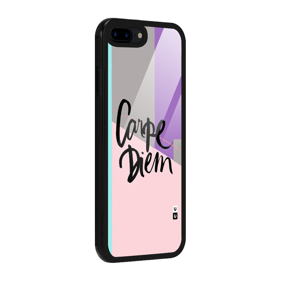 Stripes Black Diem Glass Back Case for iPhone 7 Plus