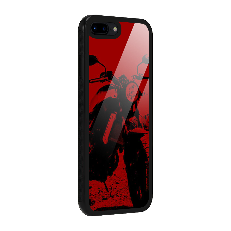Stylish Ride Red Glass Back Case for iPhone 7 Plus