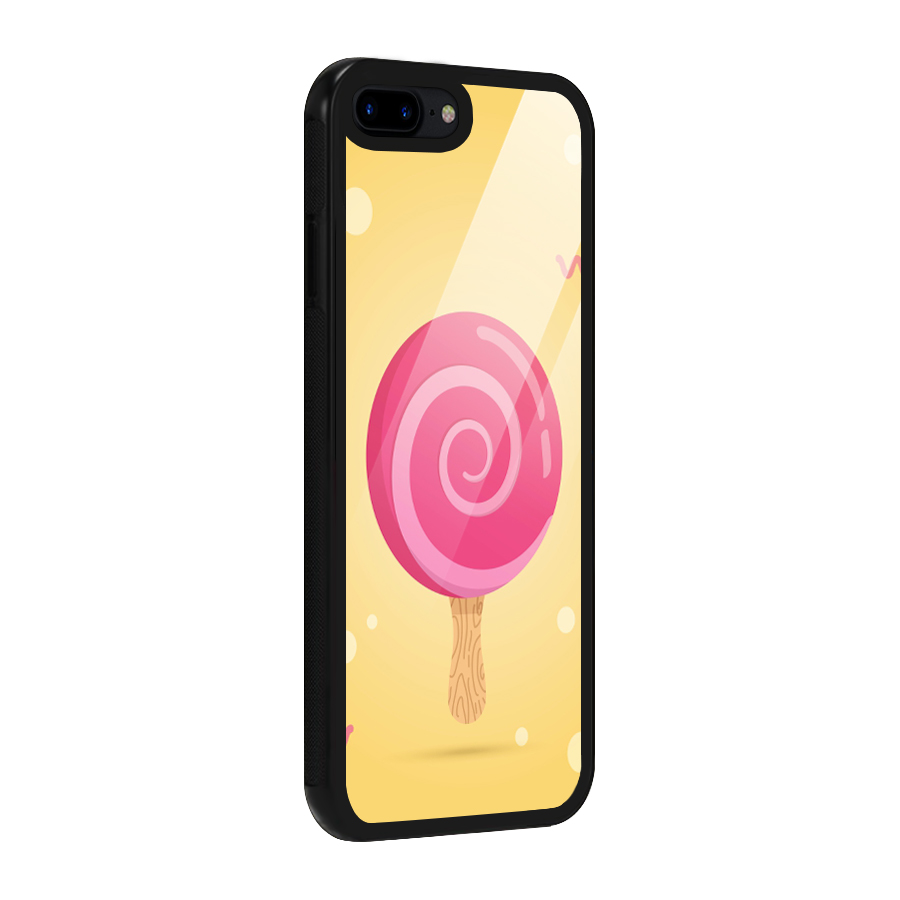 Swirl Ice Cream Glass Back Case for iPhone 7 Plus