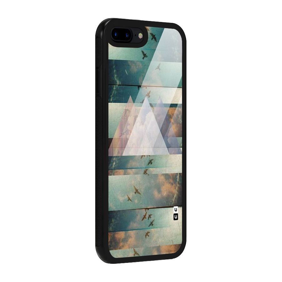 Three Triangles Glass Back Case for iPhone 7 Plus