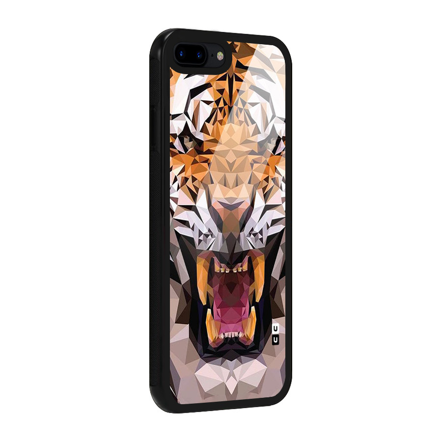 Tiger Abstract Art Glass Back Case for iPhone 7 Plus