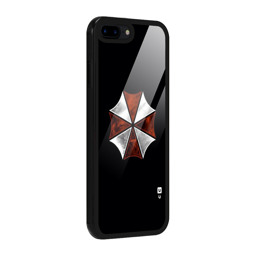 Umbrella Design Glass Back Case for iPhone 7 Plus