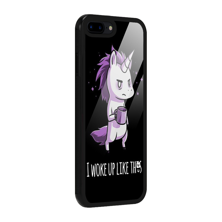 Unicorn Morning Glass Back Case for iPhone 7 Plus