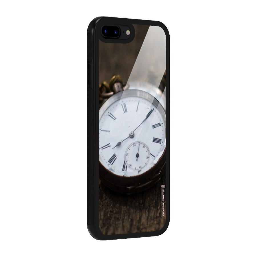Vintage Clock Glass Back Case for iPhone 7 Plus