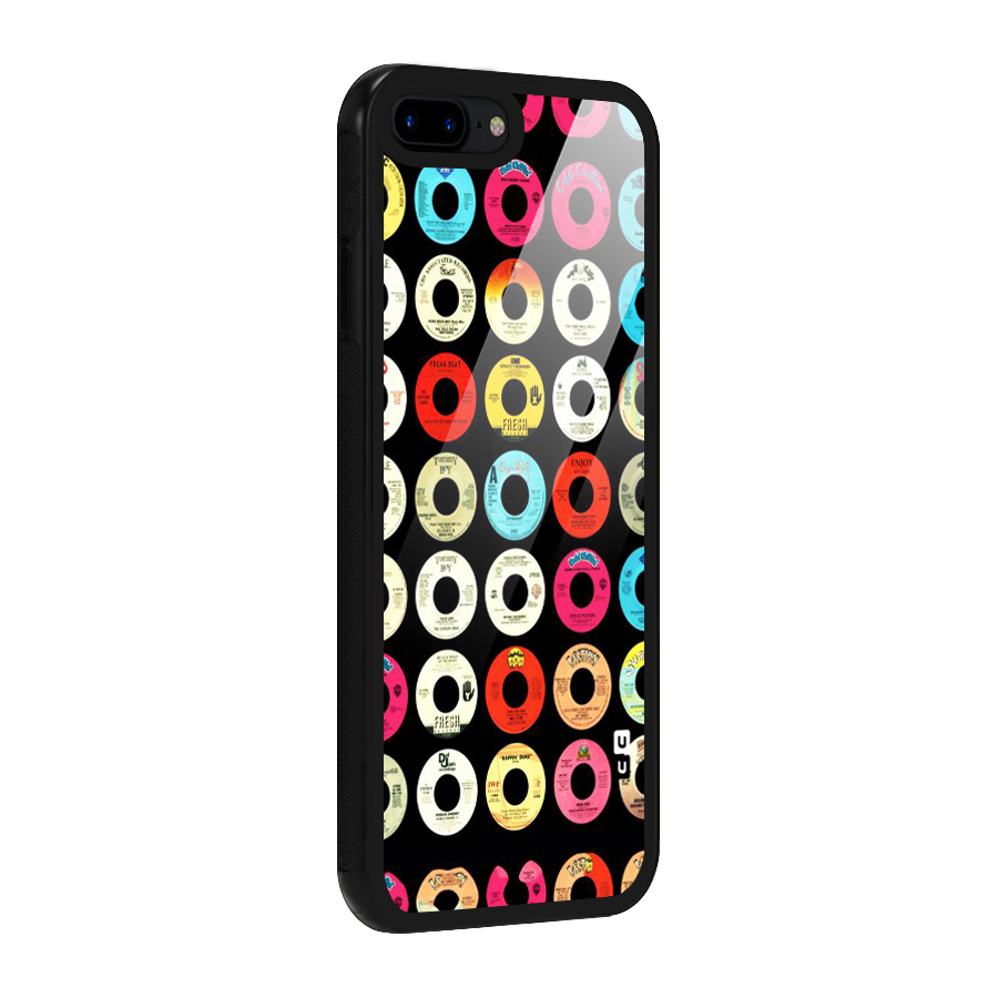 Vintage Collection CDs Glass Back Case for iPhone 7 Plus