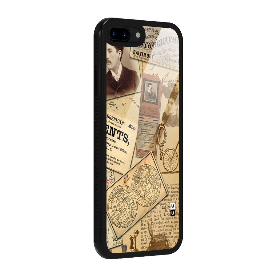 Vintage Memories Glass Back Case for iPhone 7 Plus