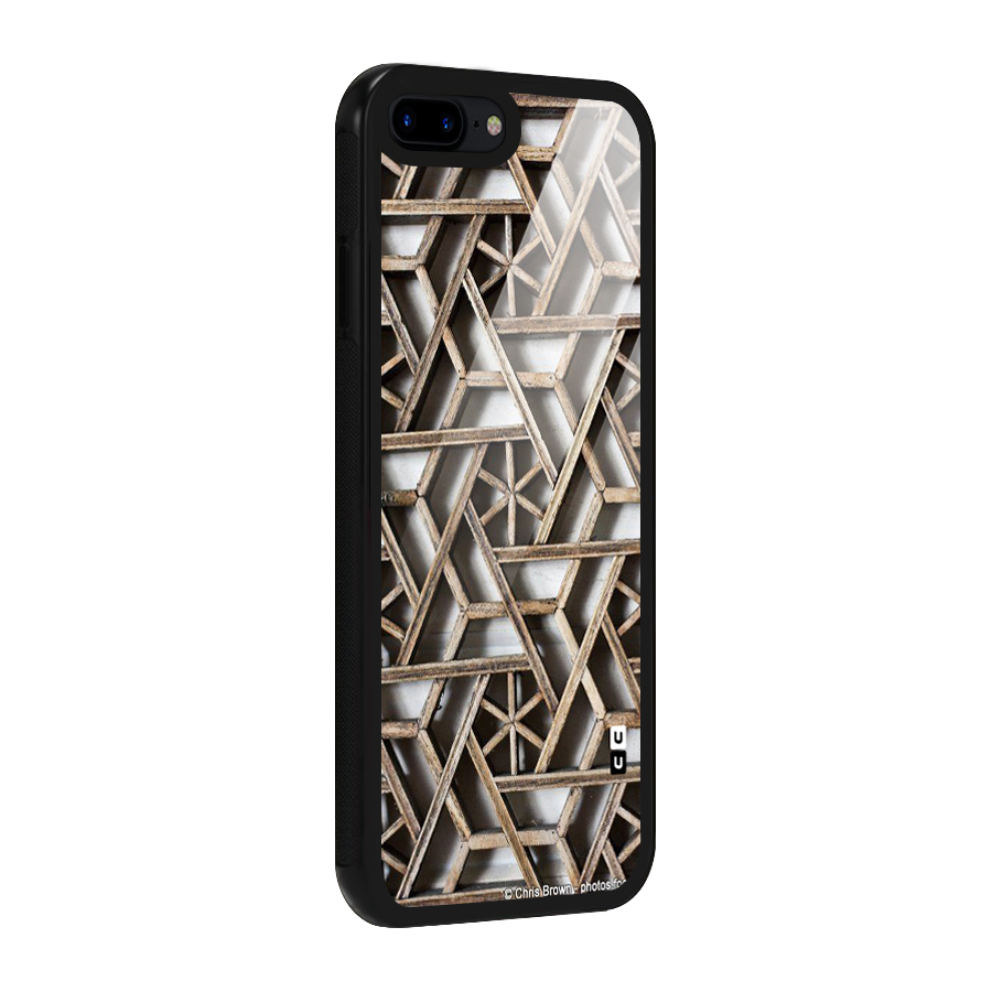Wheel Design Glass Back Case for iPhone 7 Plus