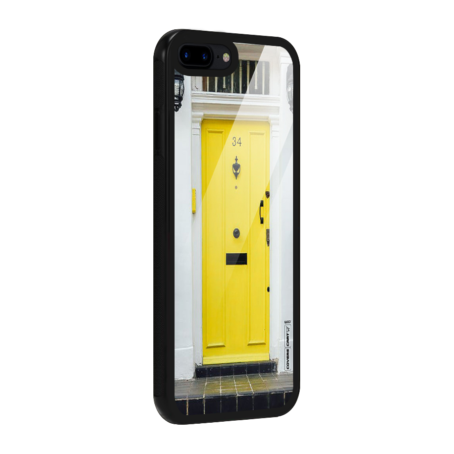 Yellow Door Glass Back Case for iPhone 7 Plus