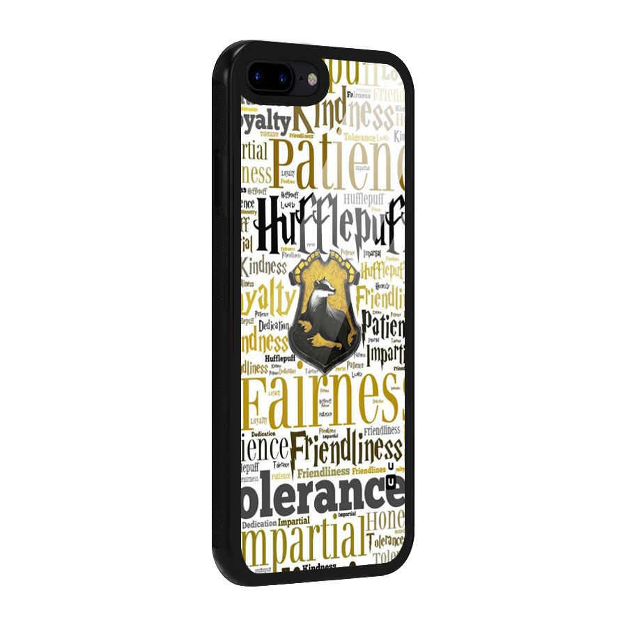 Yellow Fairness Glass Back Case for iPhone 7 Plus
