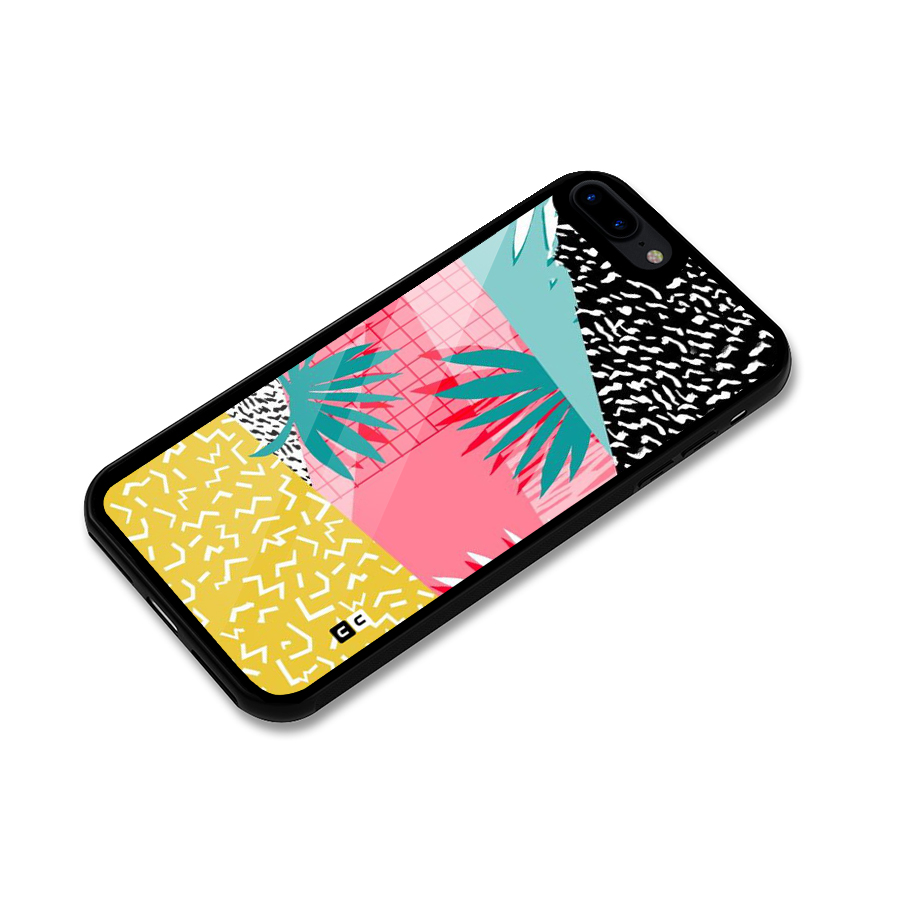 Abstract Grass Hues Glass Back Case for iPhone 7 Plus