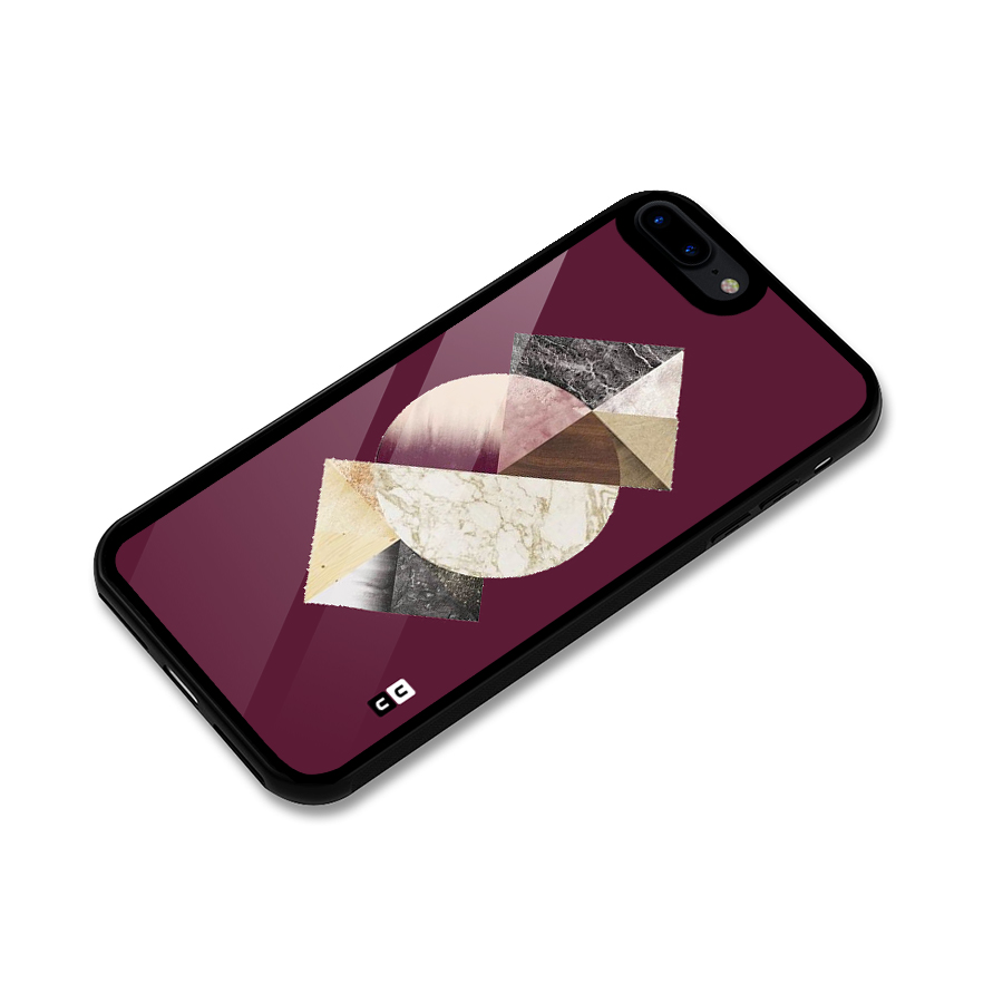 Abstract Marble Pattern Glass Back Case for iPhone 7 Plus