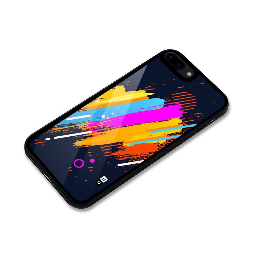Abstract Shades Glass Back Case for iPhone 7 Plus