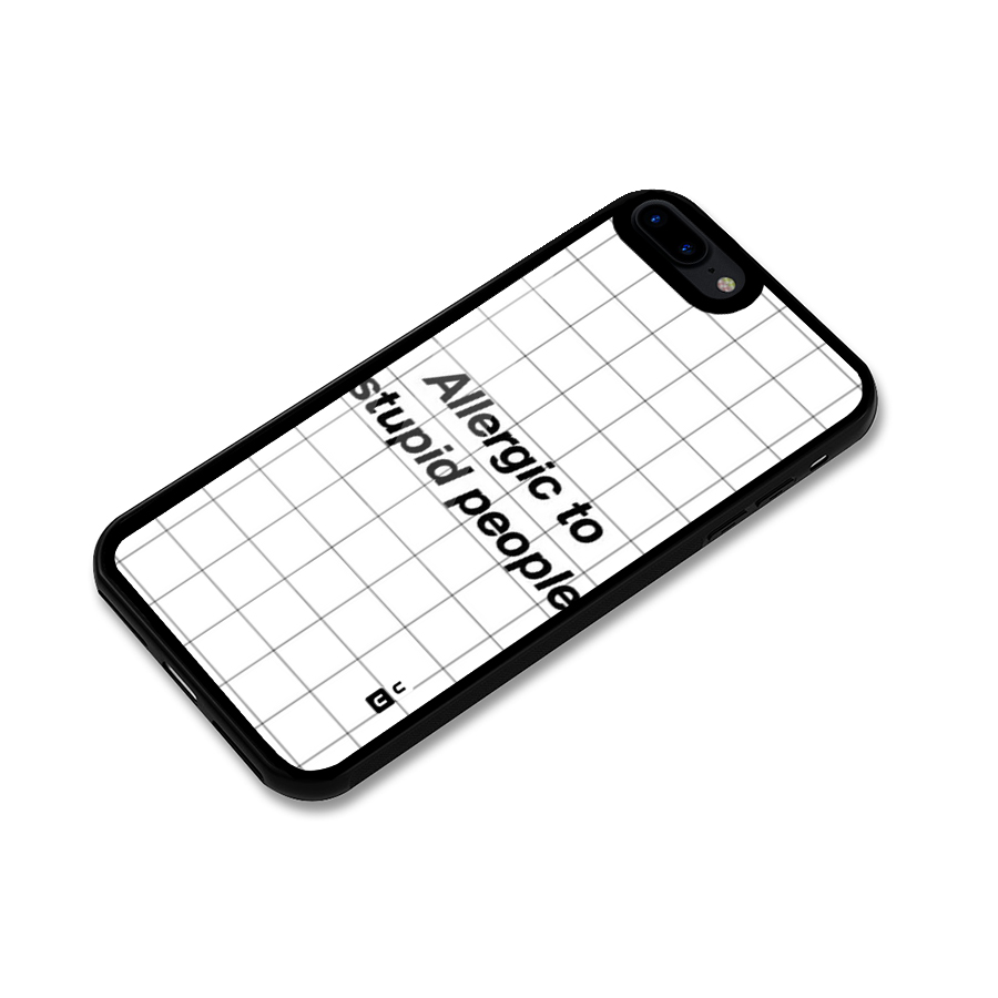 Allergic Glass Back Case for iPhone 7 Plus