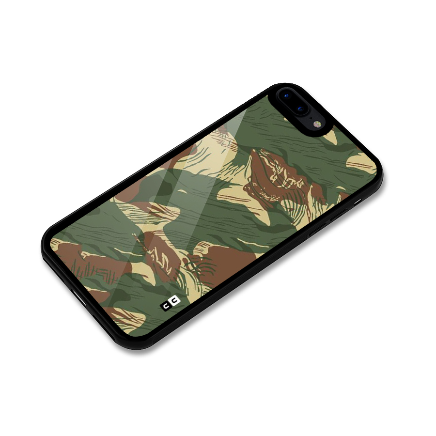 Army Design Glass Back Case for iPhone 7 Plus