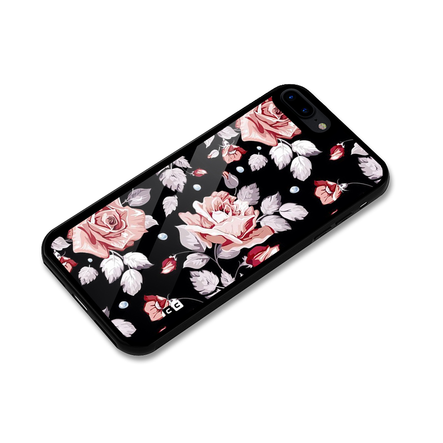 Artsy Floral Glass Back Case for iPhone 7 Plus