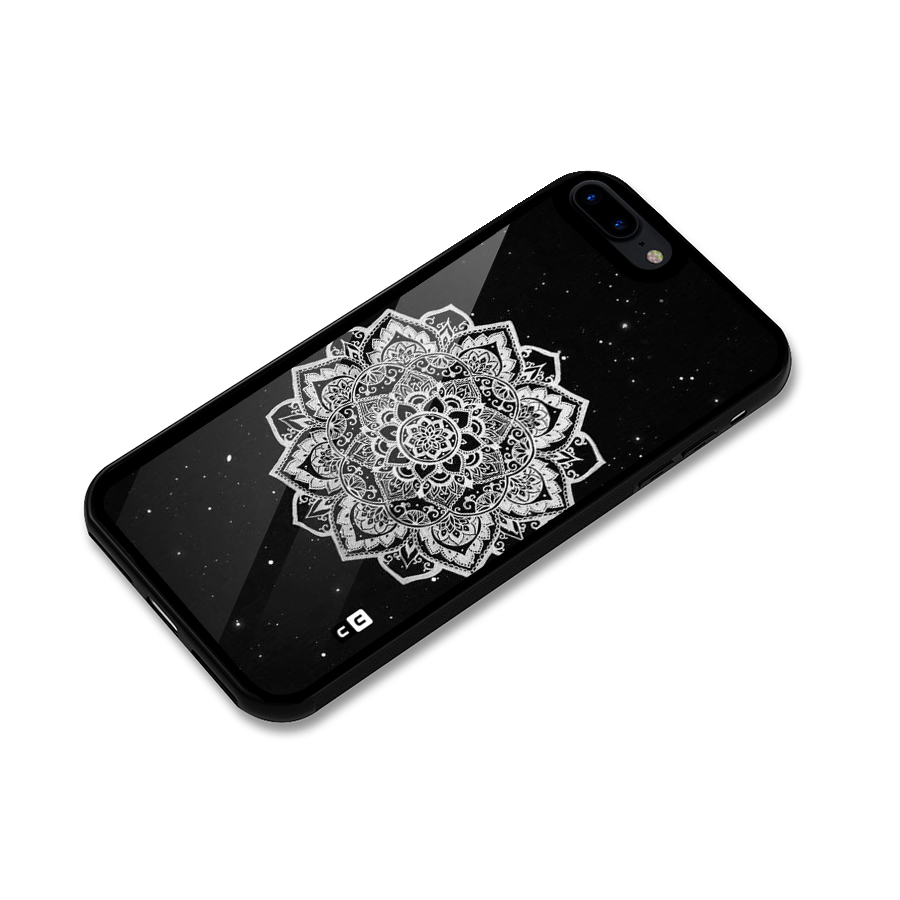 Beautiful Mandala Design Glass Back Case for iPhone 7 Plus
