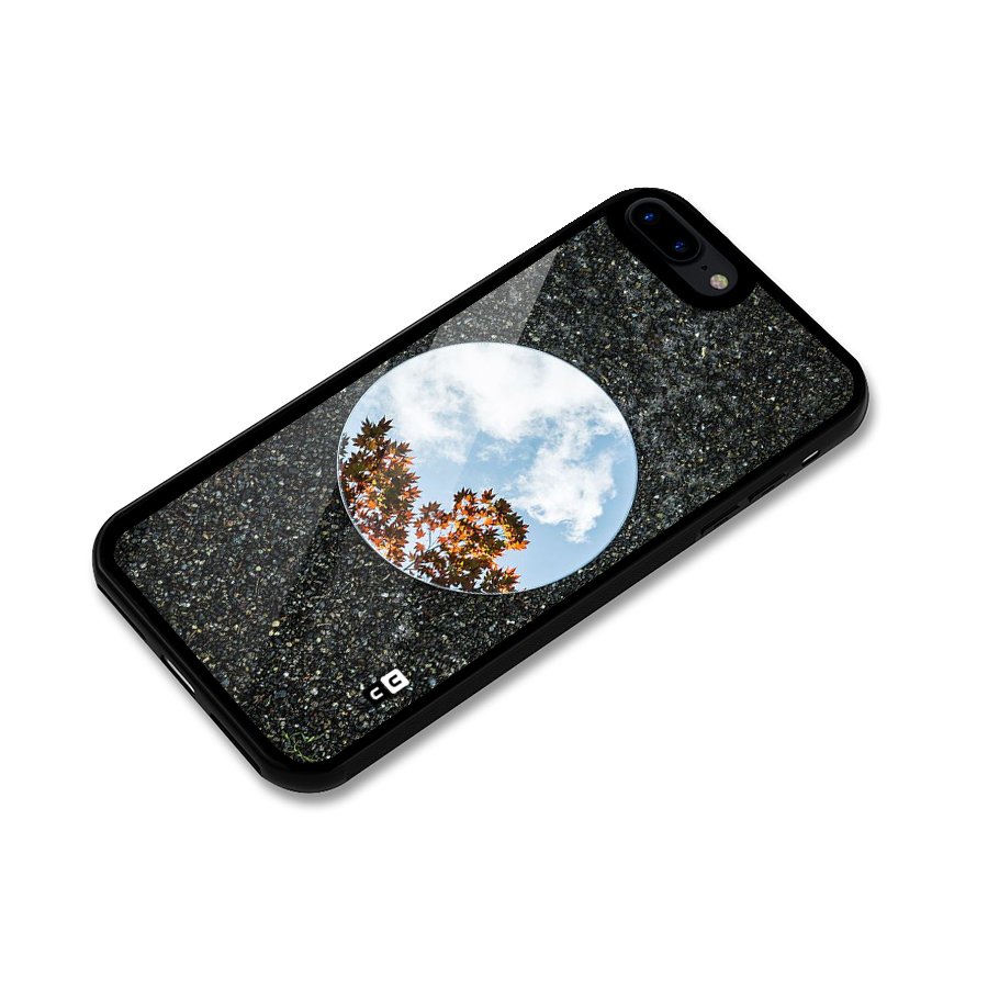 Beautiful Sky Leaves Glass Back Case for iPhone 7 Plus