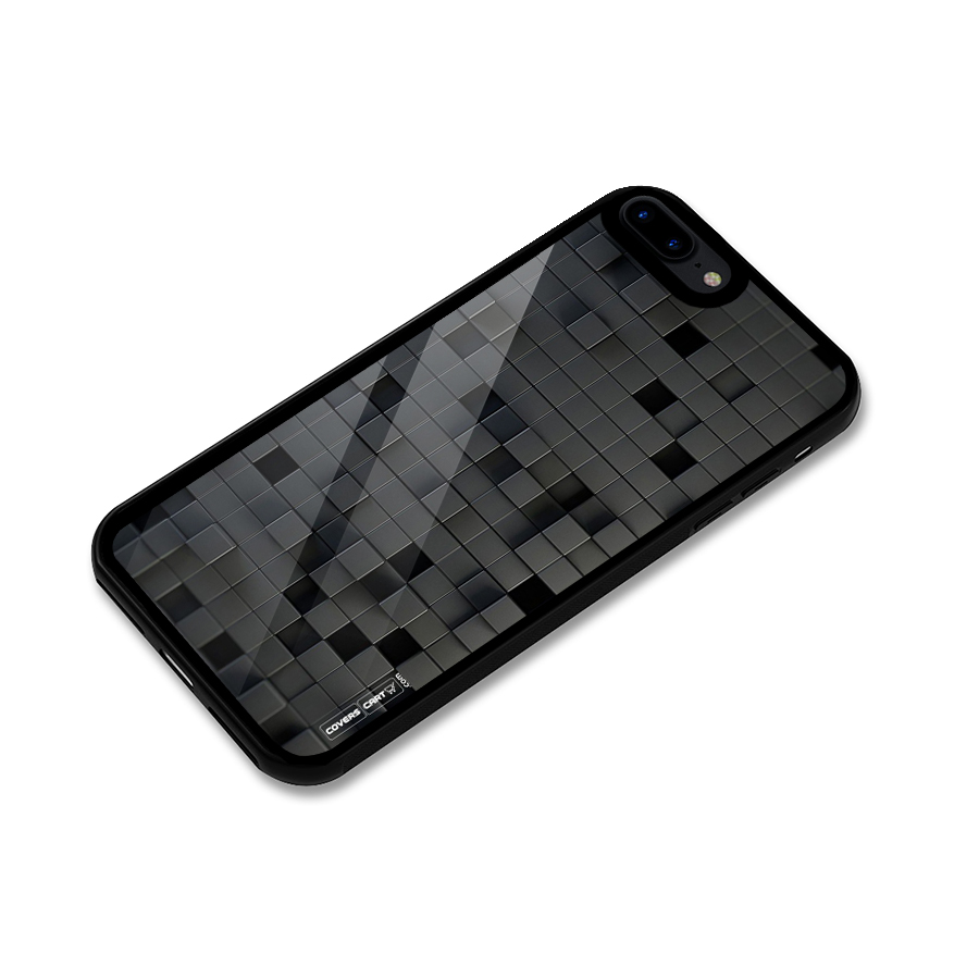 Black Bricks Glass Back Case for iPhone 7 Plus