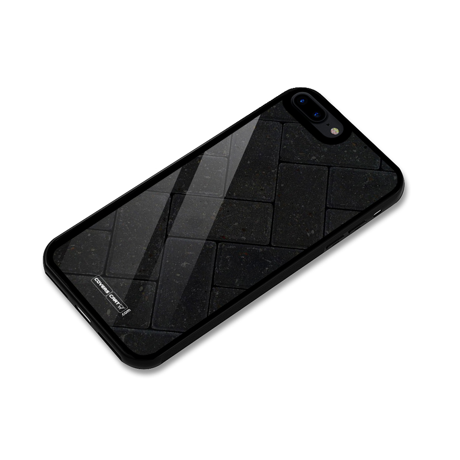 Bricks Pattern Glass Back Case for iPhone 7 Plus