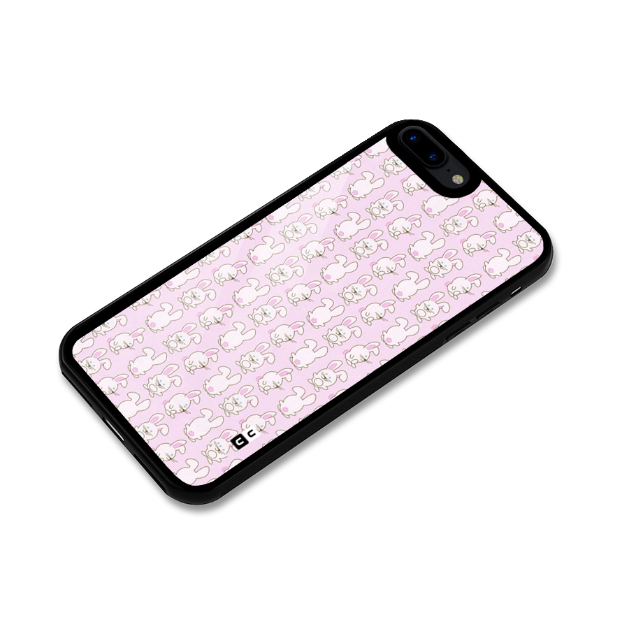 Bunny Cute Glass Back Case for iPhone 7 Plus