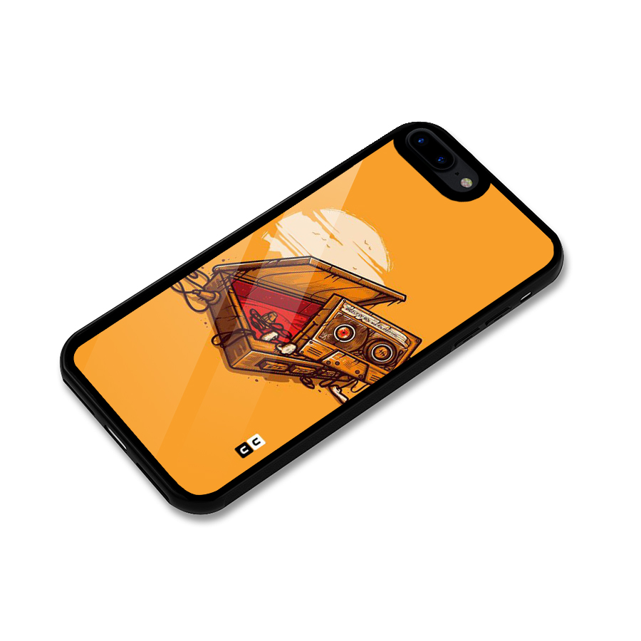 Casette Box Glass Back Case for iPhone 7 Plus