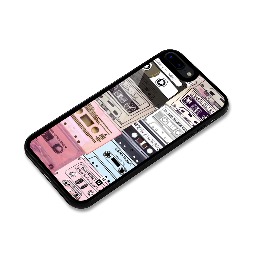 Casette Rolling Glass Back Case for iPhone 7 Plus