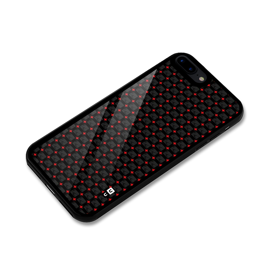 Class With Polka Glass Back Case for iPhone 7 Plus