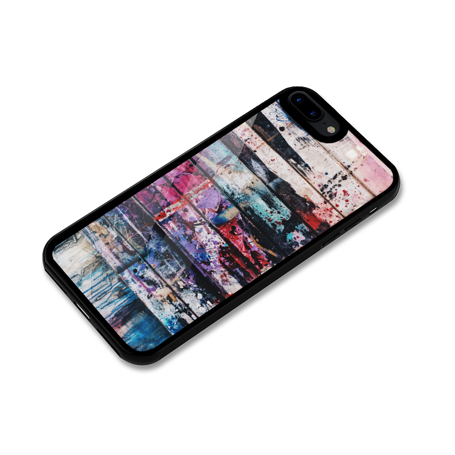 Classic Art Splash Glass Back Case for iPhone 7 Plus