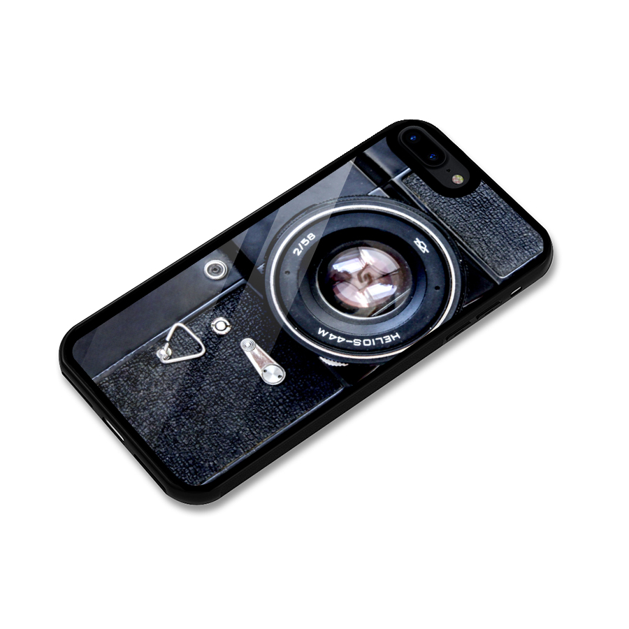 Classic Camera Glass Back Case for iPhone 7 Plus