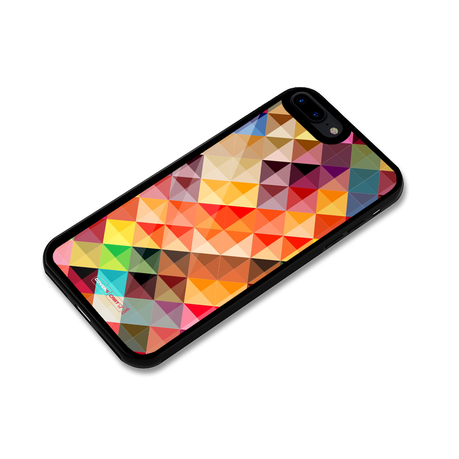Colorful Cubes Glass Back Case for iPhone 7 Plus