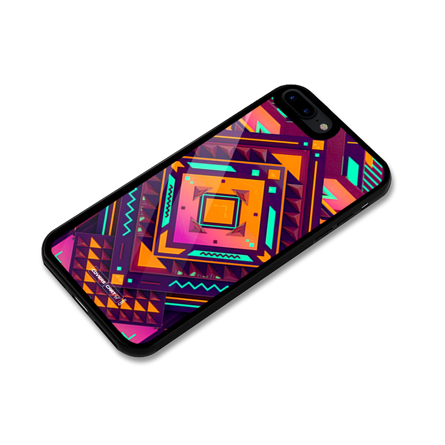 Creative Rhombus Glass Back Case for iPhone 7 Plus