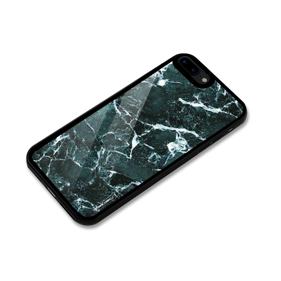 Dark Green Marble Glass Back Case for iPhone 7 Plus