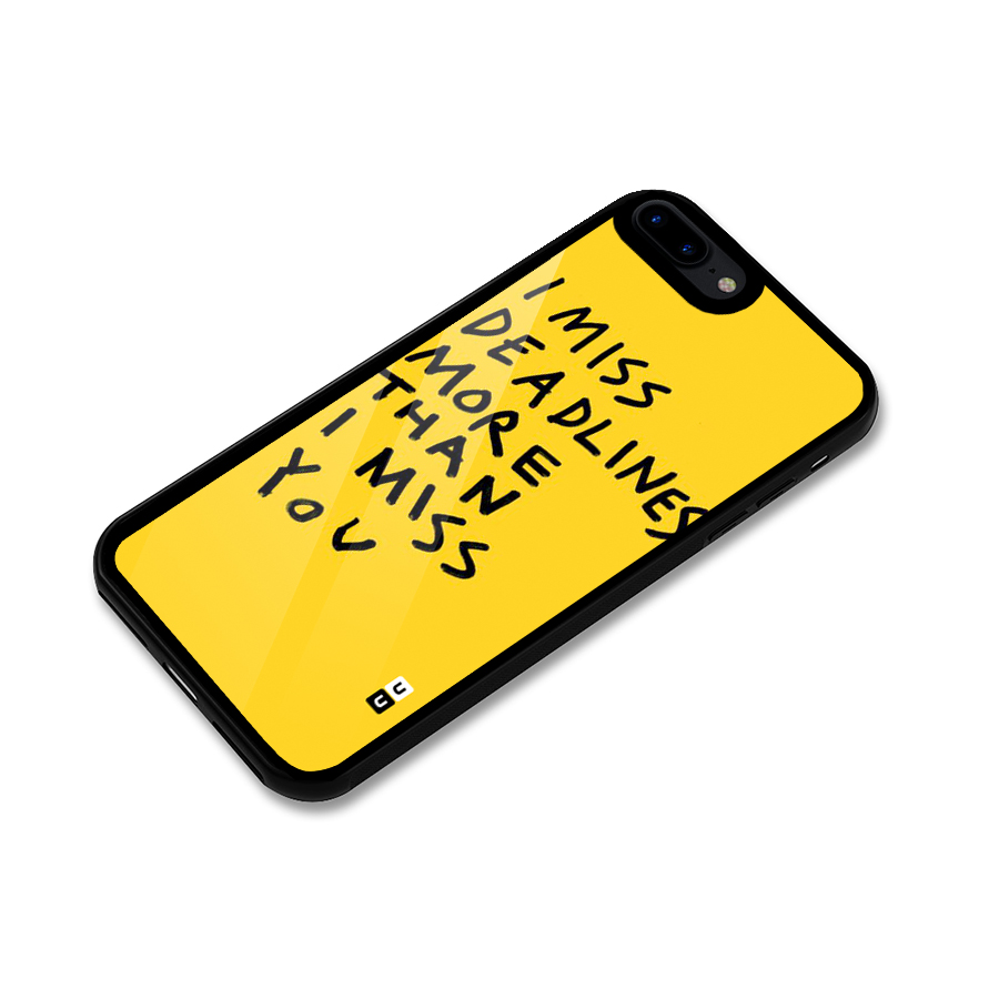 Deadlines Glass Back Case for iPhone 7 Plus