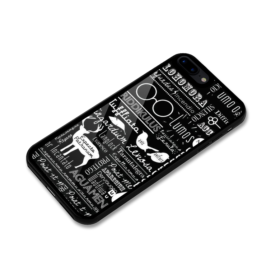 Deer Key Spell Glass Back Case for iPhone 7 Plus
