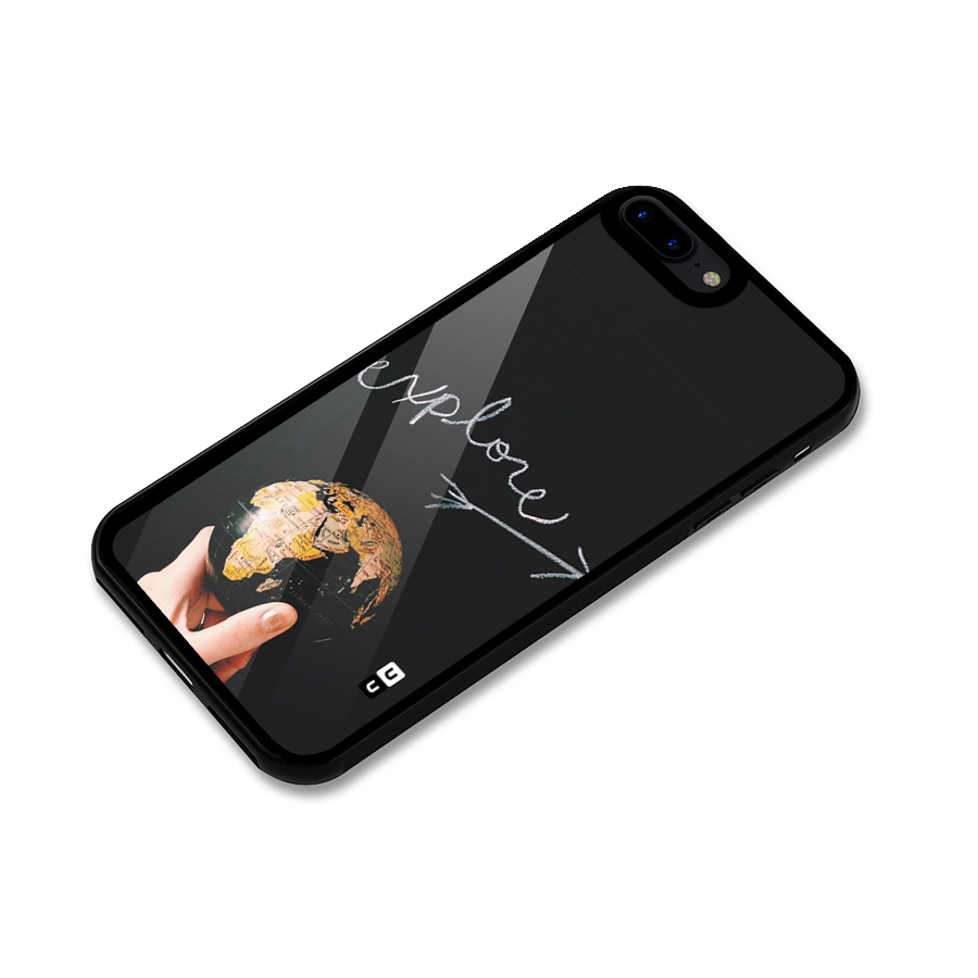 Explore World Glass Back Case for iPhone 7 Plus