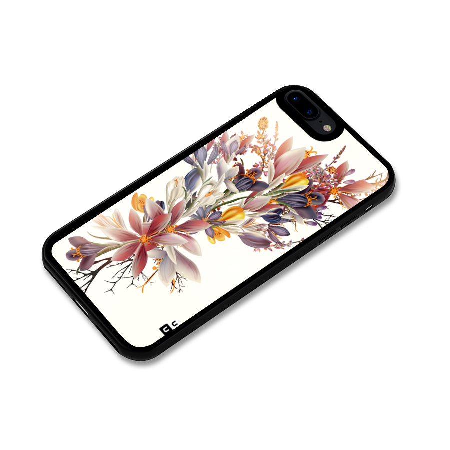Floral Bouquet Glass Back Case for iPhone 7 Plus
